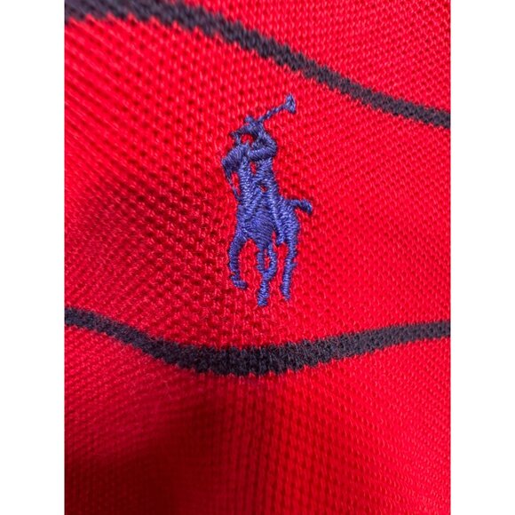 Polo By Ralph Lauren Mens Striped Short Sleeve Polo Shirt Sze XL Red Casual Golf - Picture 3 of 10